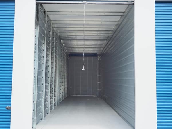 Inside a 55-foot-deep tall storage unit